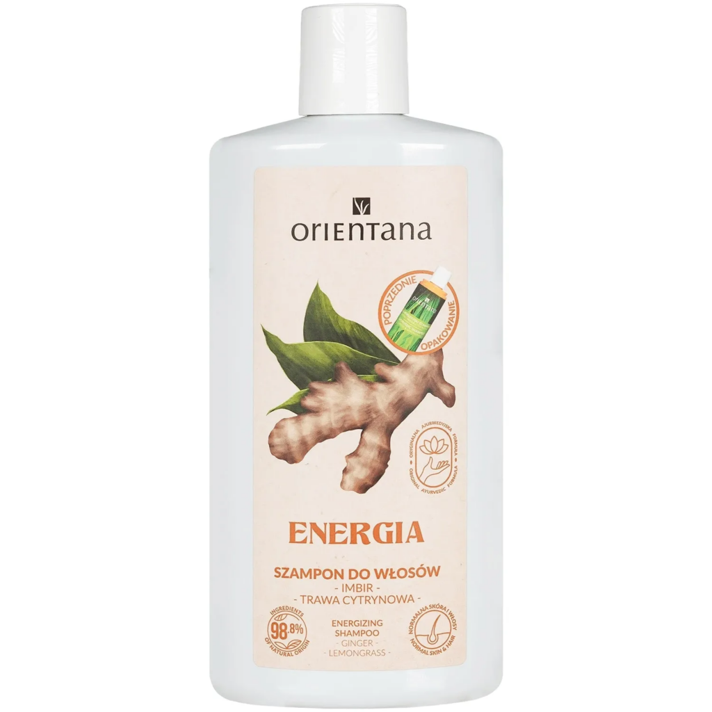 Orientana Szampon do włosów Imbir i Trawa Cytrynowa 210ml