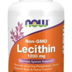NOW Foods Lecithin Non-GMO 1200 mg 100 kapsułek – lecytyna sojowa z fosfatydylocholiną