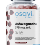Ashwagandha z witaminami B6 i B12, 90 żelków wiśniowych Osavi