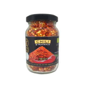 CHILI PŁATKI BEZGLUTENOWE BIO 60 g – PIĘĆ PRZEMIAN