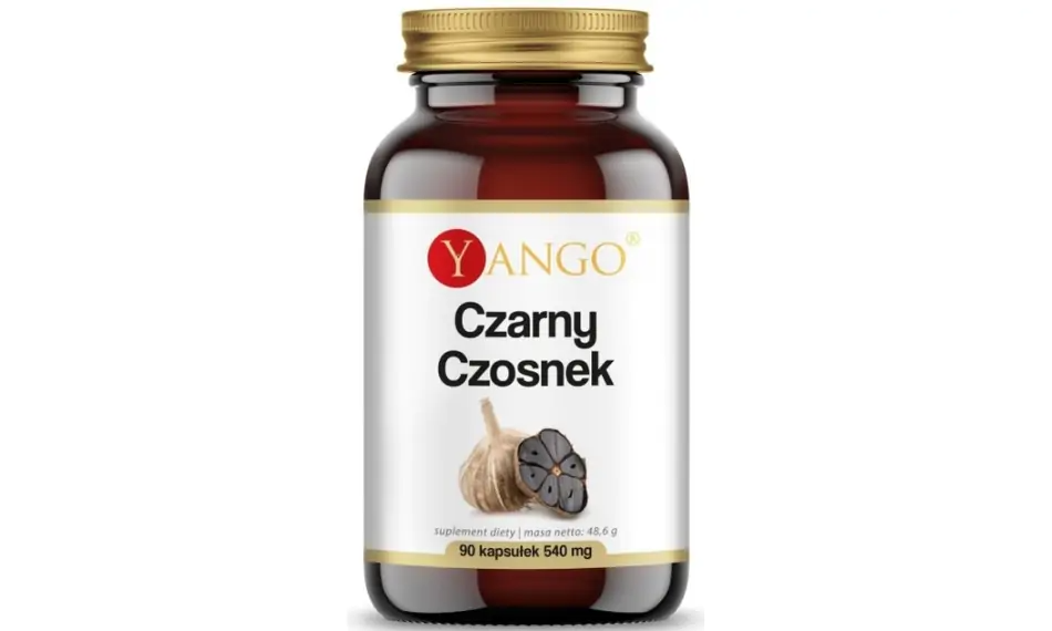 Yango Czarny Czosnek Ekstrakt 4:1 450 mg 90 kapsułek