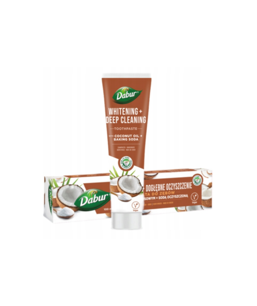Pasta do zębów z olejem kokosowym i sodą oczyszczoną, 100 ml Dabur