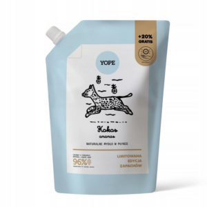 Yope Refill Naturalnego Mydła do Rąk Kokos & Ananas 600ml