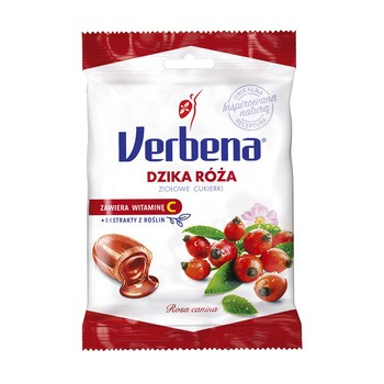 Verbena Cukierki ziołowe Dzika róża z witaminą C 60 g