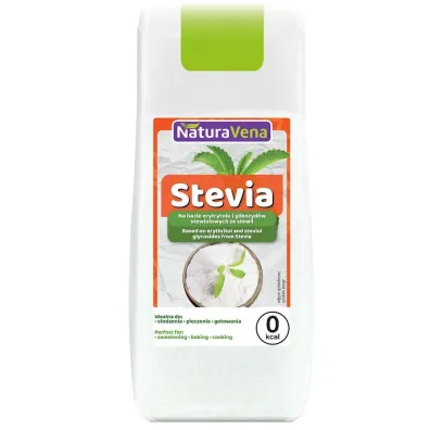 NaturaVena Stewia na bazie erytrytolu i glikozydów stewiolowych 150 g