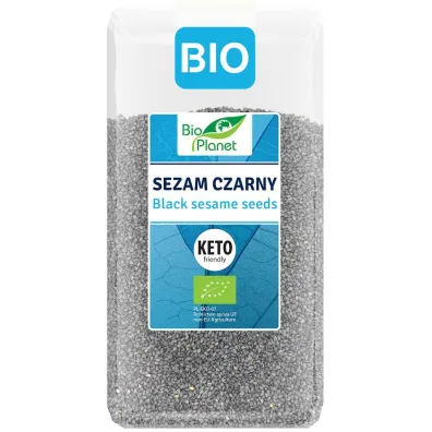 Sezam czarny niełuskany BIO, 400 g Bio Planet