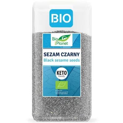 Bio Planet Sezam czarny niełuskany BIO 200 g