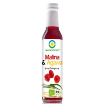 BioFood Syrop malina i agawa BIO 250 ml