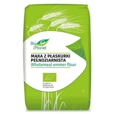 Bio Planet Mąka z płaskurki pełnoziarnista BIO 500 g