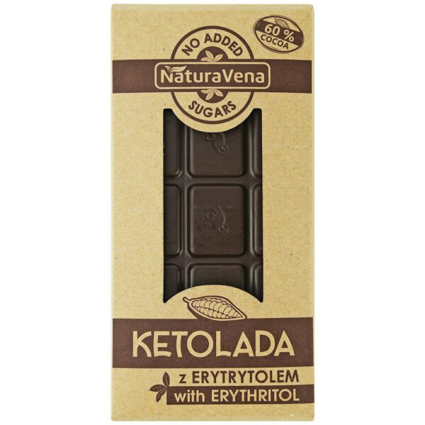 Ketolada Tabliczka czekolady bez dodatku cukrów 100 g