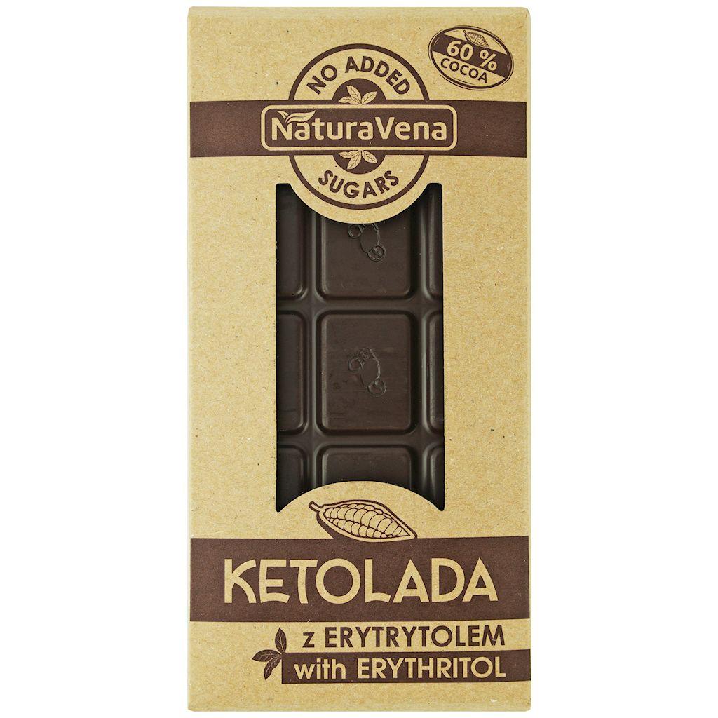 Ketolada Tabliczka czekolady bez dodatku cukrów 100 g