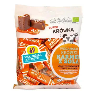 Super Krówka Krówki bezmleczne karmel z solą BIO 150 g