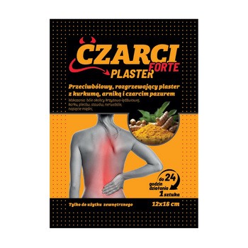 Milapharm Czarci Forte plaster przeciwbólowy i rozgrzewający 1 szt.