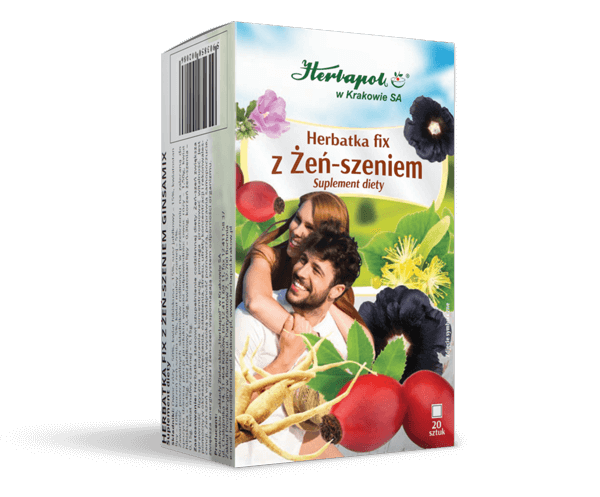 Herbapol Kraków Herbatka fix z żeń-szeniem Ginsamix 20 x 3 g