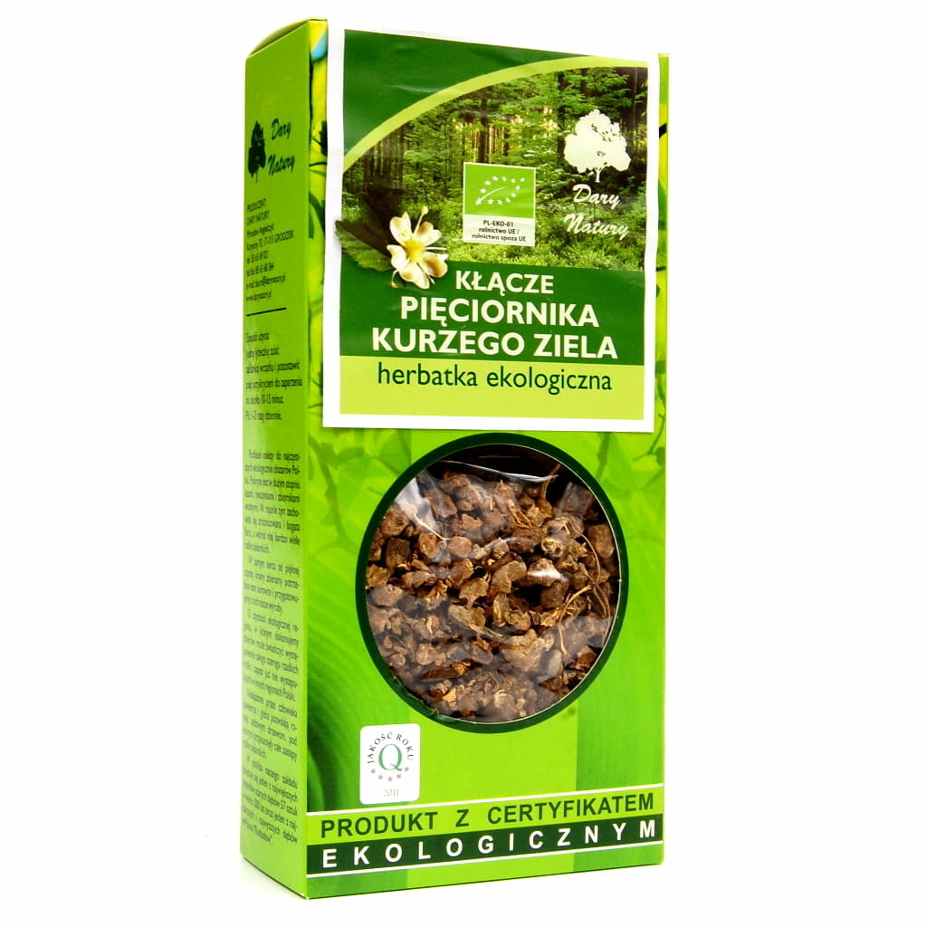 Pięciornik kurze ziele kłącze EKO, 100 g Dary Natury