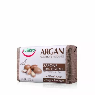 Equilibra Mydło arganowe w kostce 100% roślinne 100 g