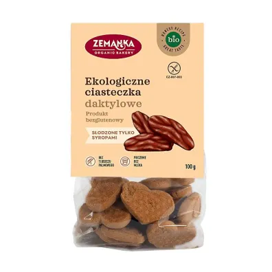 Zemanka Ciastka daktylowe bezglutenowe BIO 100 g