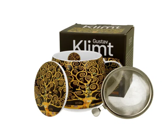 Kubek z zaparzaczem Drzewo Życia (Klimt) 430 ml Duo