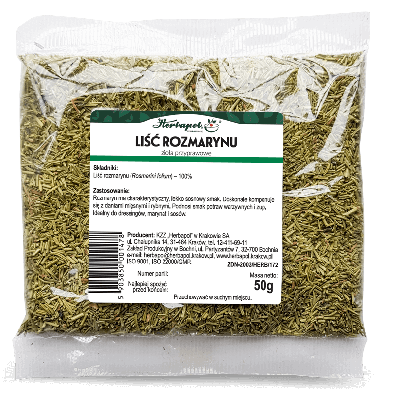Liść rozmarynu, 50 g Herbapol