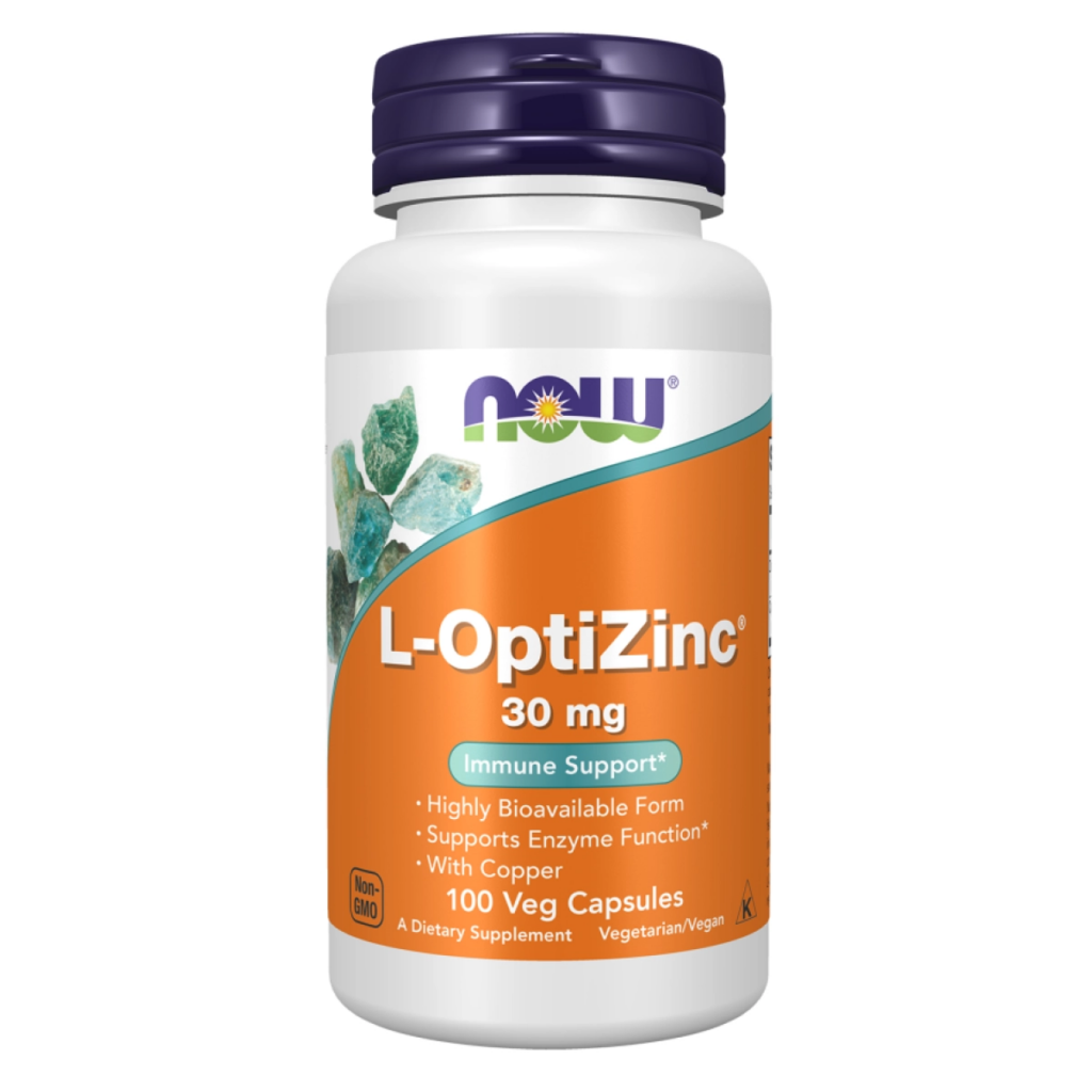 Now Foods L-OptiZinc 30 mg 100 kapsułek