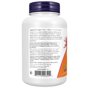 Now Foods Witamina C 500 mg Cherry 100 tabletek do ssania