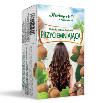 Herbapol Kraków Płukanka ziołowa do włosów przyciemniająca 18 saszetek x 3 g