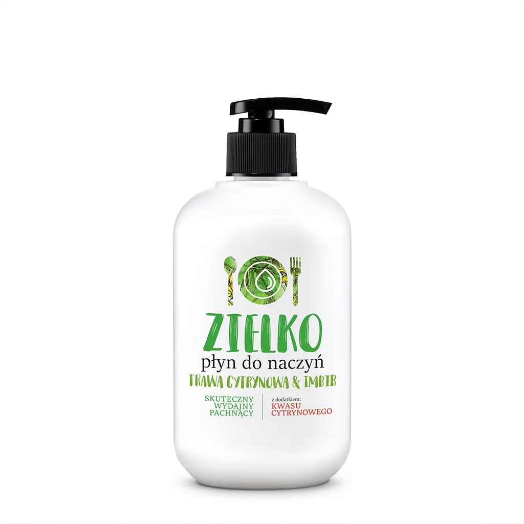 Płyn do mycia naczyń Trawa cytrynowa i imbir, 500 ml Zielko
