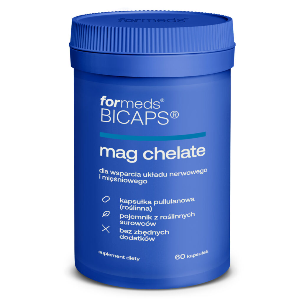 Bicaps Mag Chelate – magnez (diglicynian), 60 kapsułek Formeds