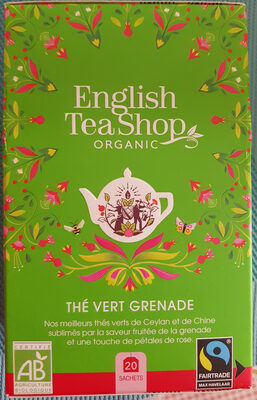 English Tea Shop Herbata zielona BIO z granatem 20 saszetek (40 g)