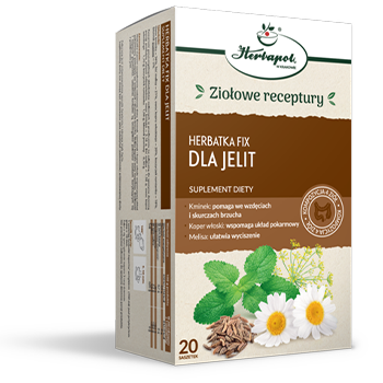 Herbapol Kraków Herbatka ziołowa fix Dla jelit 20 x 2 g