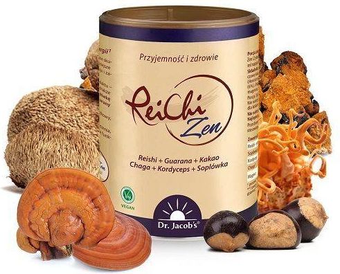 Dr. Jacob’s ReiChi Zen adaptogeny grzybowe w proszku 150 g