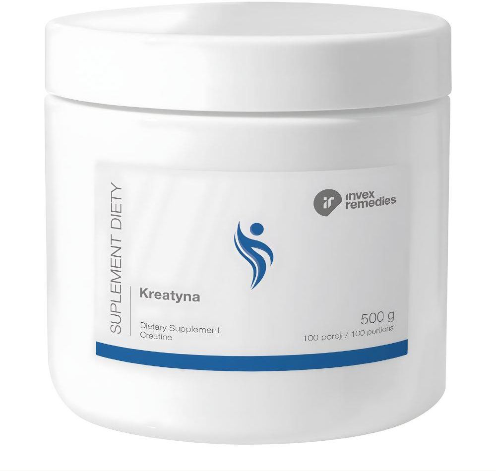 Kreatyna monohydrat w proszku, 500 g (100 porcji) Invex Remedies