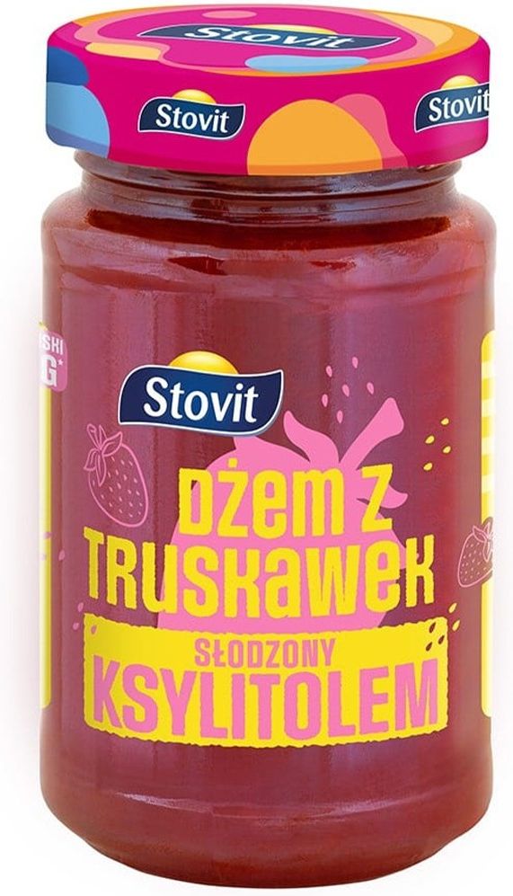 Stovit Dżem truskawkowy słodzony ksylitolem 250 g