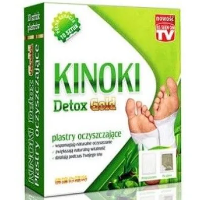 Aura Herbals Kinoki Detox Gold plastry na stopy 10 szt.