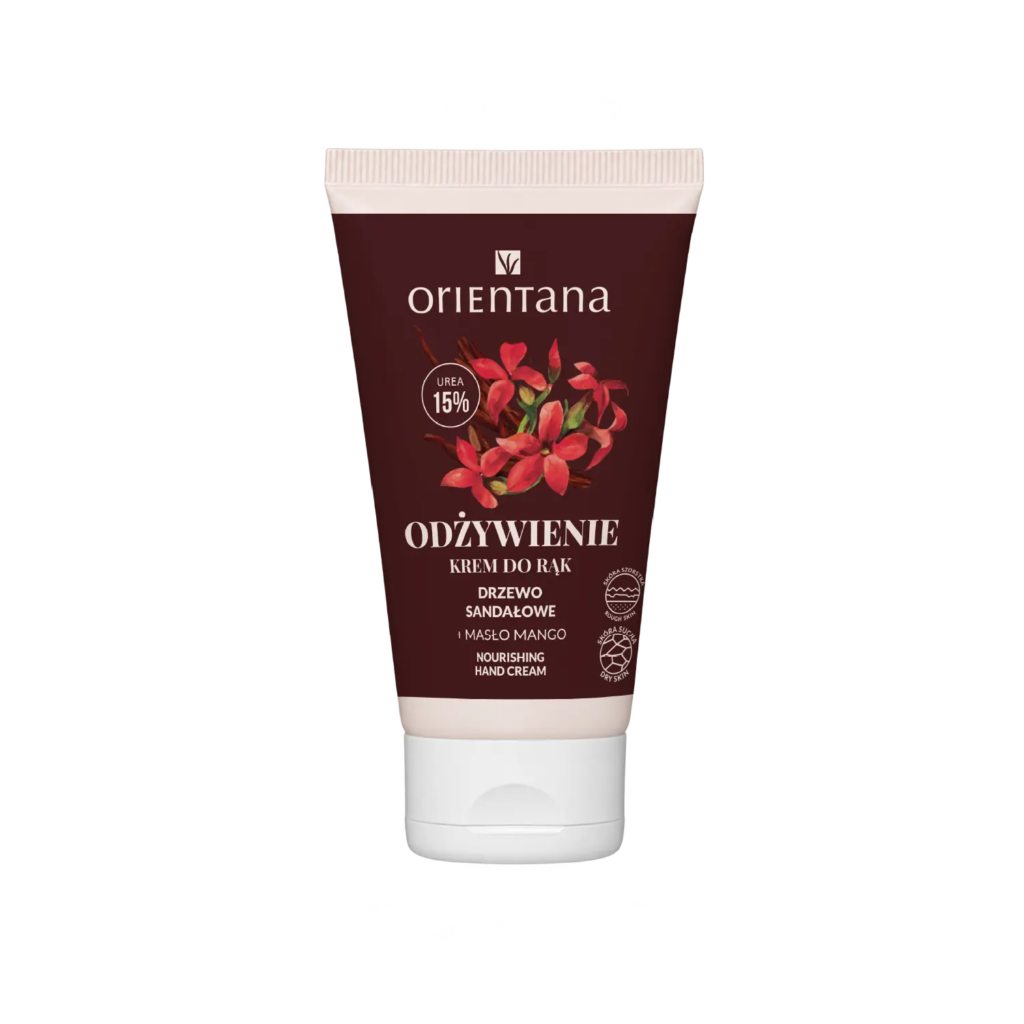 Odżywczy krem do rąk z mocznikiem Drzewo Sandałowe, 50 ml Orientana