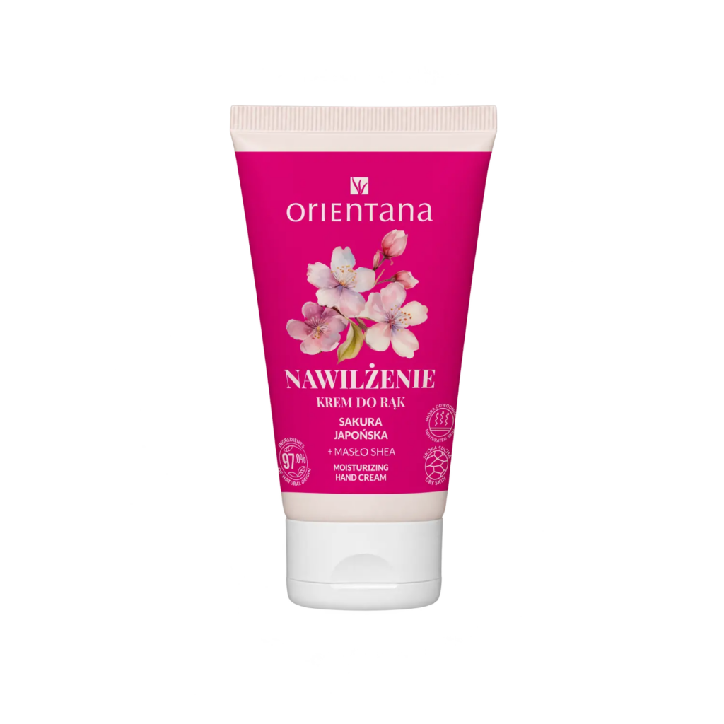Nawilżający krem do rąk Sakura Japońska z masłem shea, 50 ml Orientana