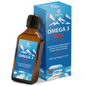 MyVita Omega-3 Max w płynie, smak cytrynowy, 100 ml